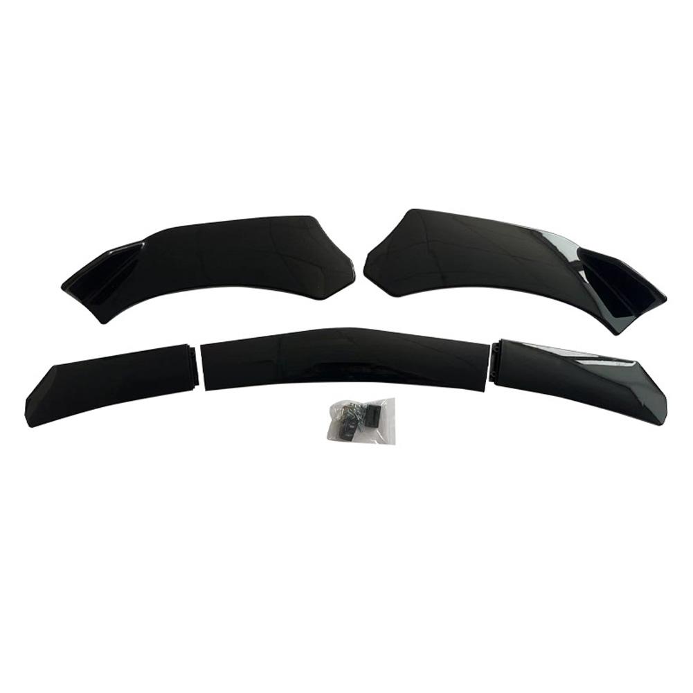 5 шт. универсальный автомобильный передний бампер губа комплект кузова сплиттер спойлер диффузор протектор 5-ступенчатый передний бампер губа сплиттер для большинства автомобилей