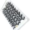 Effect Wispies Fluffy Full Volume Thick Eye Lash Extension False Eyelashes 25MM Lashes 4D Mink
