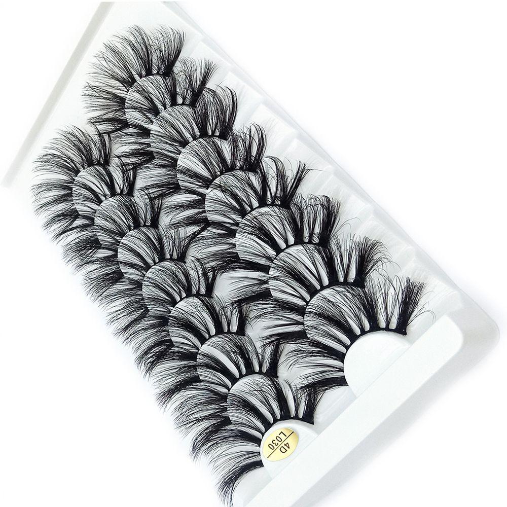 Effect Wispies Fluffy Full Volume Thick Eye Lash Extension False Eyelashes 25MM Lashes 4D Mink