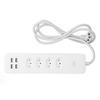 Smart Power Strip for Tuya WiFi Surge Protector 2500W with 4 Individually Controlled Outlets and 4