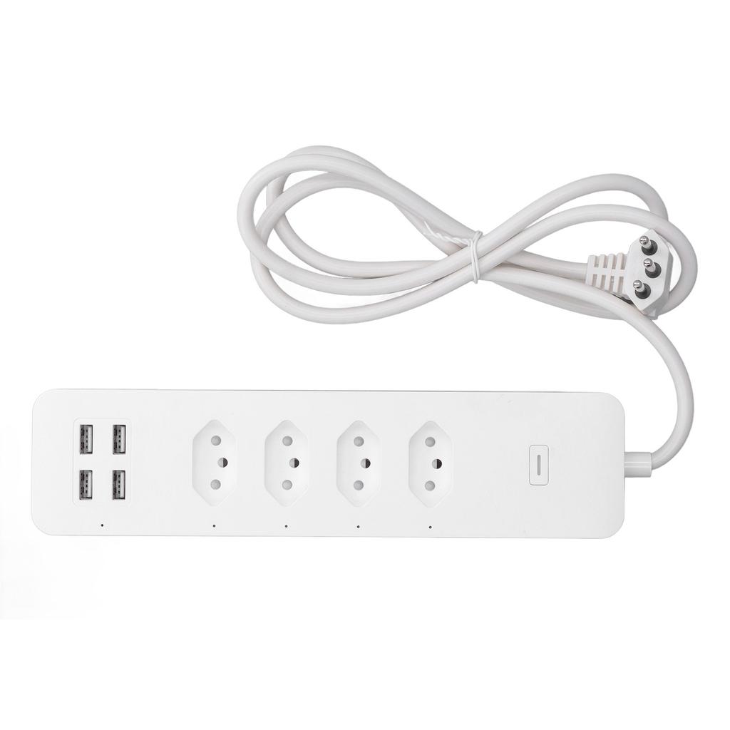 Smart Power Strip for Tuya WiFi Surge Protector 2500W with 4 Individually Controlled Outlets and 4