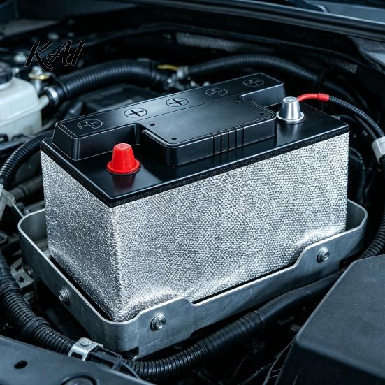 Heat Resistant Battery Insulation Kit Universal Car Kit, Blanket & Aluminum Foil Tape, Auto Shield Anti-Conductive Cover for Hot Cold Weather