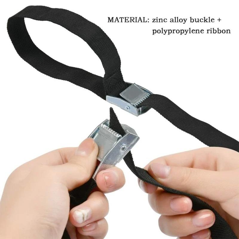 25mm Cargo Lashing PP Webbing Luggage Strap with Zinc Alloy Buckle, Length: 3m