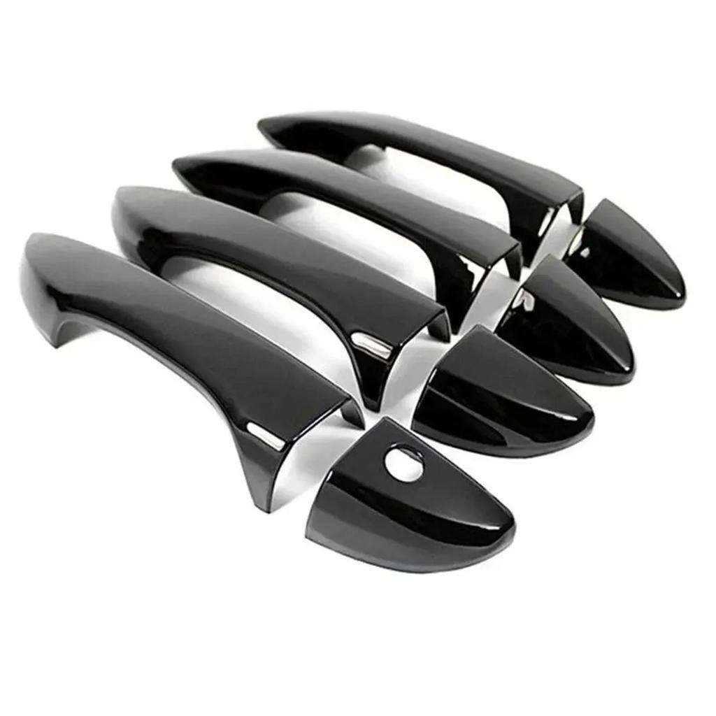 For LHD RHD Toyota Corolla 2014-2018 Car Carbon Style Black Exterior Door Handle Moulding Cover Trim Vehicle Accessories Decor