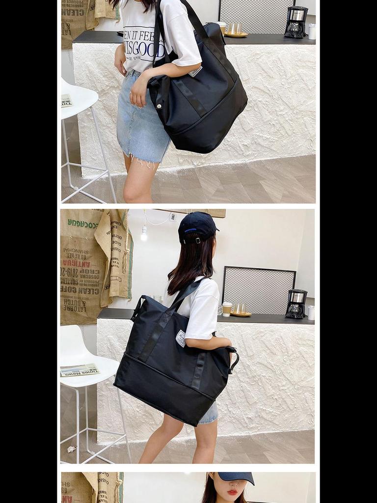 Women's Portable Travel Bag: Lightweight, Large-Capacity Sports & Fitness Bag for Short Trips