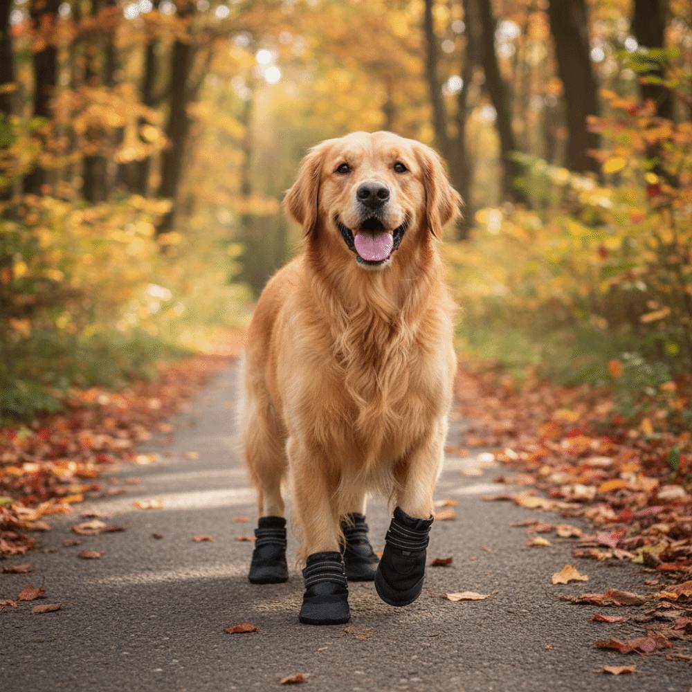 Adjustable Waterproof Dog Boots Comfortable Dog Foot Cover Dog Paw Protector  Rainy Days