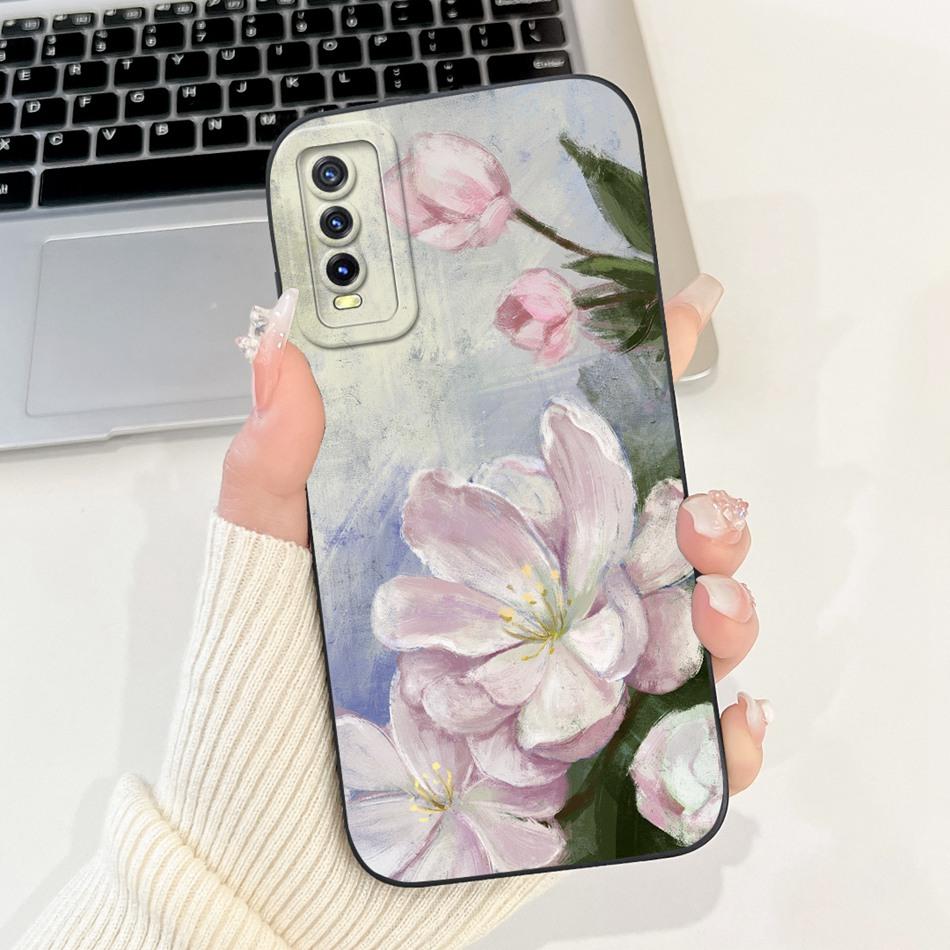 Для Vivo Y11S Y12S Y20 2021 Чехол Vivo Y20a Y20g Y20i Y20S Y20t Элегантный Принт Защита Камеры Мягкий Силикон Чехлы для Телефона