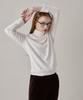 JUNEJUNE SPACE New Logo Basic Turtleneck T-Shirt_White
