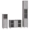 VidaXL 3-piece Bathroom Furniture Set Sonoma Grey 3190297