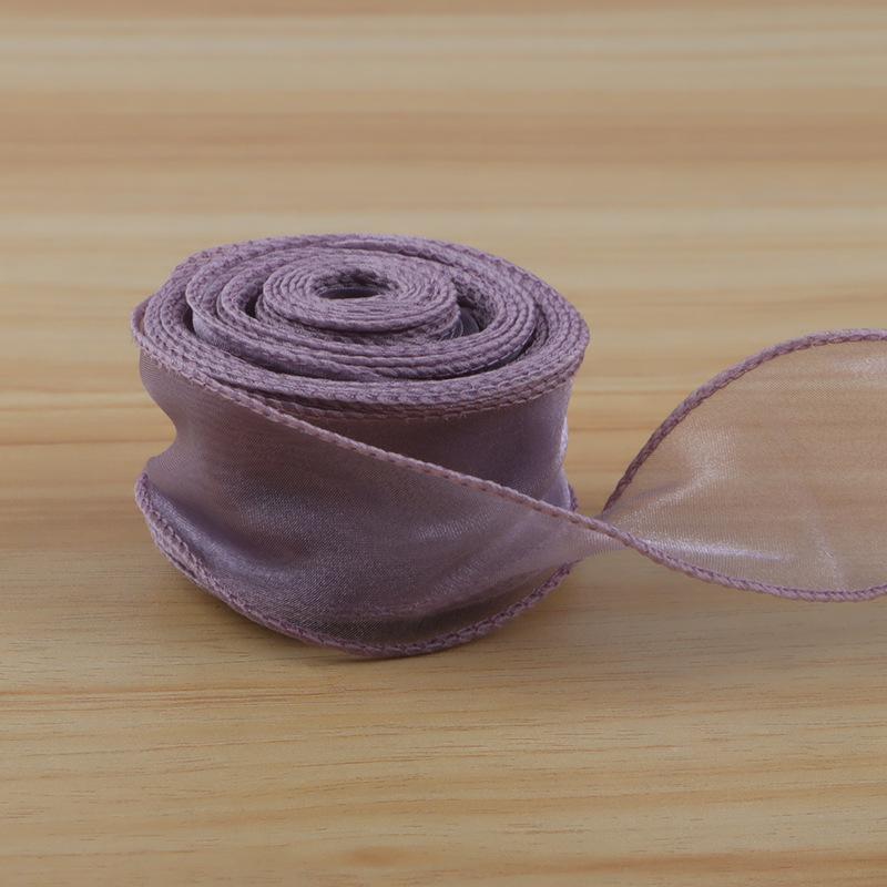 10 Yards Soft Fishtail Organza Ribbon Eco-Friendly Sheer Craft Ribbon for Gift Box Wrapping Bridal Shower DIY Handmade Ornaments
