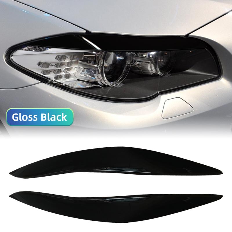 Headlamp Eyebrow Cover For BMW 5 Series F10 F11 2011-2014 Carbon Fiber Headlight Eyebrow Eyelid Cover Trim
