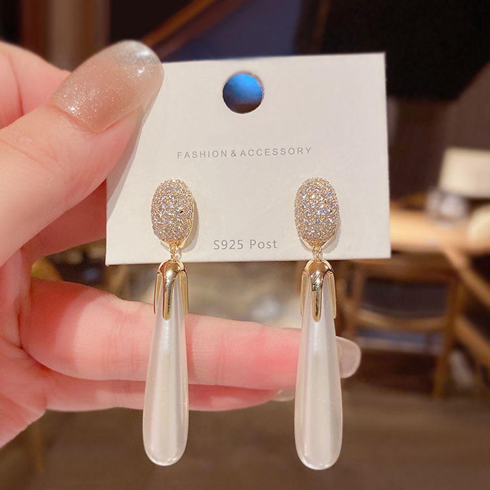 Темперамент Кристалл Для Девочек Украшения Для Ушей Корейские Серьги-гвоздики Серьги-подвески Женские Висячие Серьги