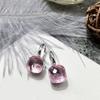 Earrings For Women Sterling Silver 925 Luxury Earrings Jewelry For Women Classic Crystal Candy Square Earrings Gift For Xmas