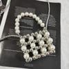 Retro Messenger Bag Mini Shoulder Bag Women Pearl Bag