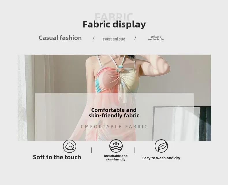 Женский раздельный купальник бикини 2025 - Стиль интернет-знаменитости для курортов и горячих источников