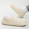 2024 Men Winter Velvet Man Slippers Warm Short Plush Slippers Non-slip Bedroom Slippers Home Couple Soft Shoes 36-45