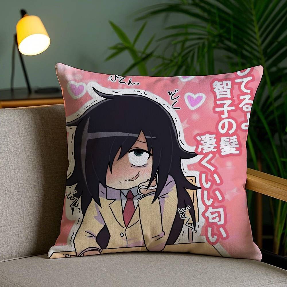 K-Kuroki T-Tomoko Наволочка Офисный Диван Подушка для Стула в Общежитии Короткий Плюш Двусторонний Принт Домашняя Подушка