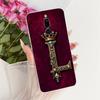 Чехол-бампер для Redmi 8 Прозрачный Роскошная Корона Буквы от A до Z 2D Плоский Узор Мягкий Чехол для Телефона M1908C3IC MZB8255IN M1908C3IG M1908C3IH