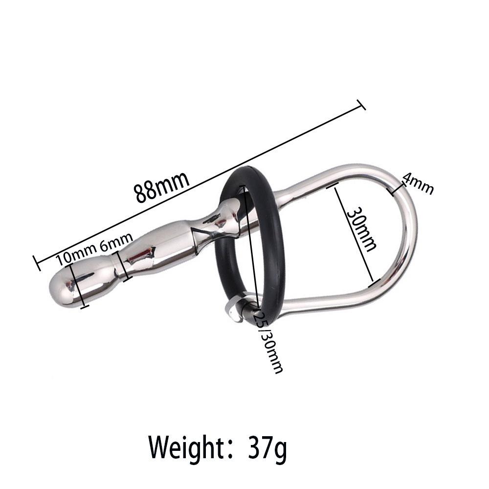 Men's Small Metal Urethral Plug Dilator for Erotic Gay Masturbation