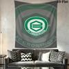Football Club Groningen Wall Tapestry Aesthetic Wall Hanging Printed Fabric Blanket Decorative Tapestries for Bedroom Living Room Home Decor