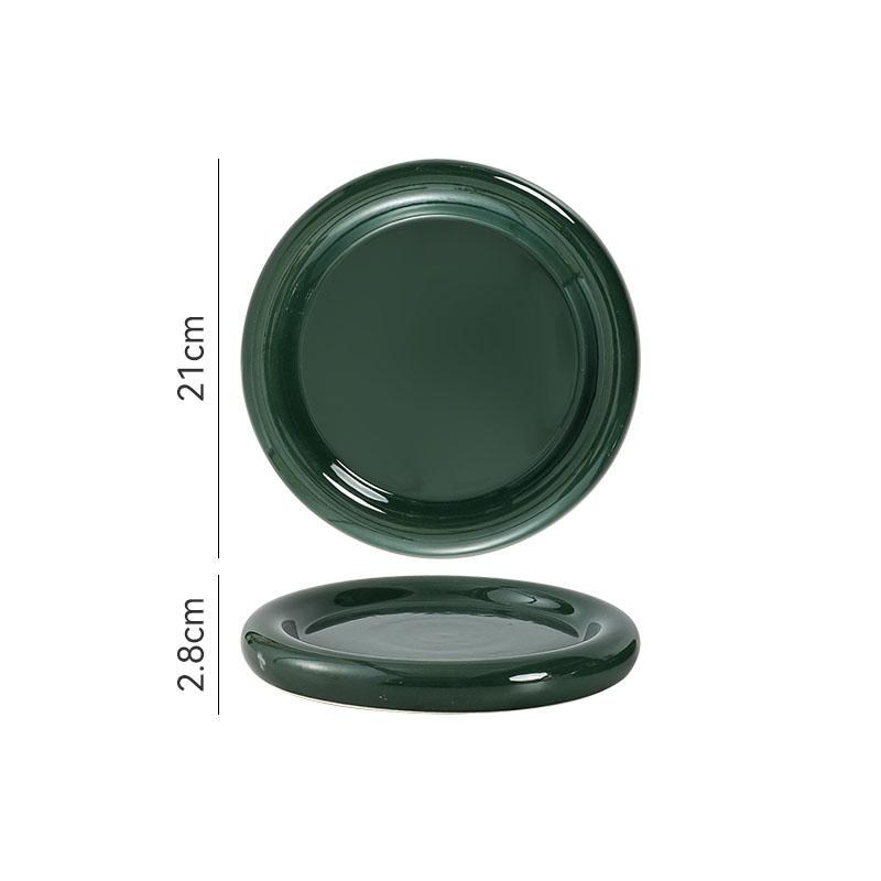 Solid Color Donuts Cake Plate Creative Ceramic Steak Plate Dessert Plate Salad Plates Sushi Plates Restaurant Display Tableware