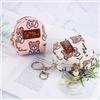 Pu Leather Cute Mini Wallet Bear Coin Purse Zipper Coin Backpack Card Bag Kids Student Dompet with Keychain