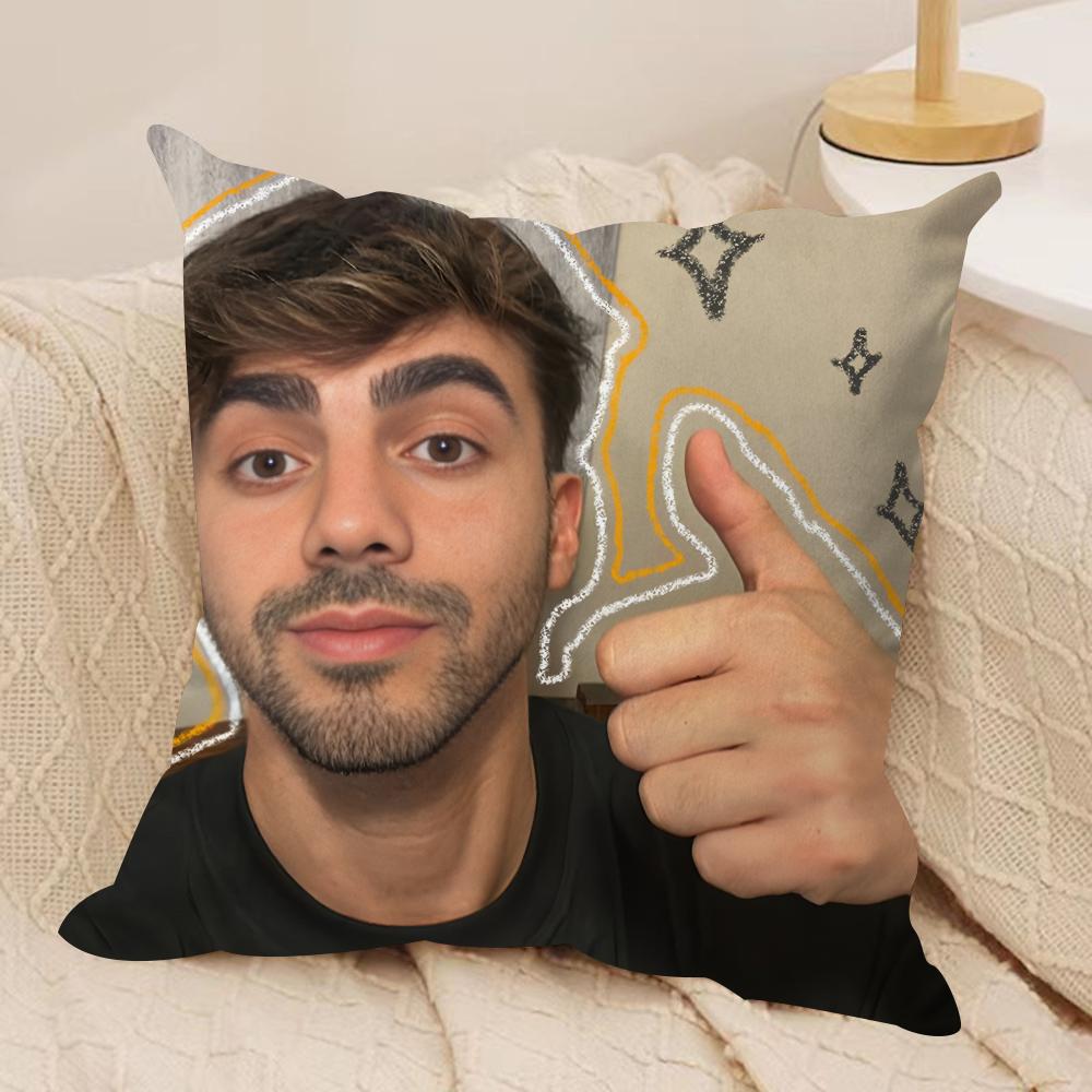 Internet Celebrity Fede VVigevani Cushion Cover Silky Short Plush Invisible Zipper Dustproof Sofa Pillow Case for Home Decor