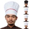 Знаменитая шляпа шеф-повара, кондитерская, тканевая шляпа, рабочая шляпа, плиссированная шляпа