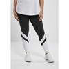 Legging Femme - Urban Classics - Arrow High Waist - Noir/Blanc - Grandes Tailles