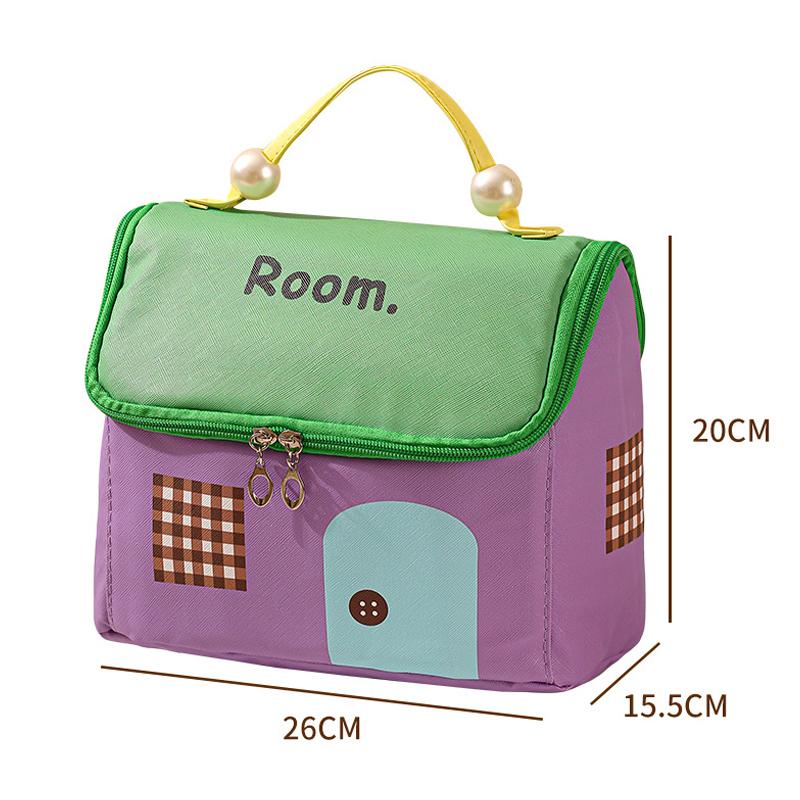 Cartoon Women Makeup Bag Girls Cosmetics Storage Bags Large Capacity Wash Toiletry Bag Portable Travel Storing Organizer Pouch