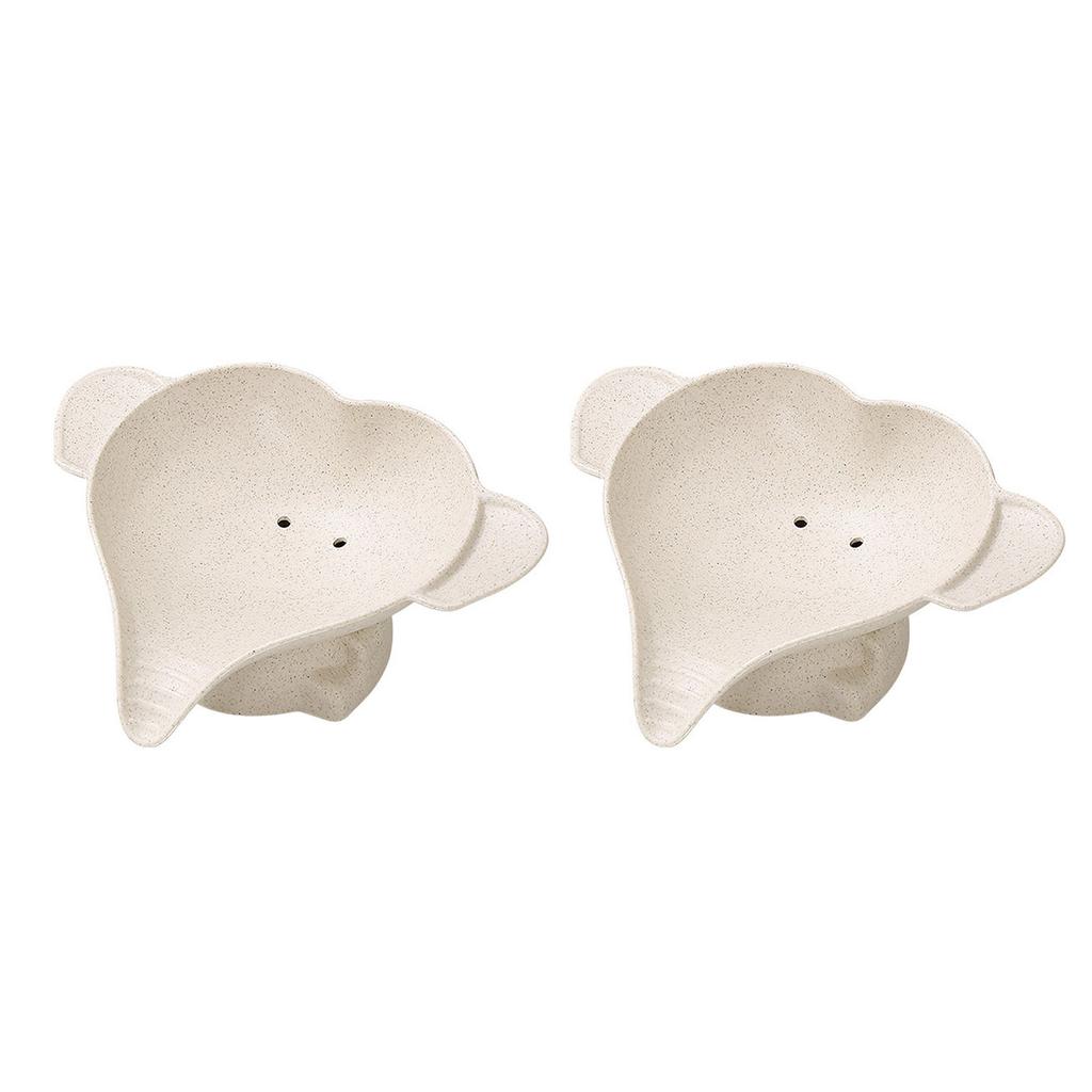 Мыльница в виде маленького слона, мыльница из ПП-пшеничной соломы для мытья рук детей, мыльница 2 шт.