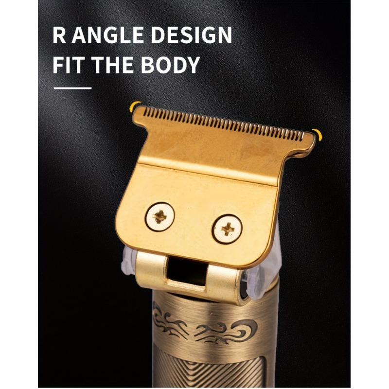 Профессиональная электробритва с Т-образным лезвием, машинка для стрижки волос, USB перезаряжаемая беспроводная бритва для бороды, триммер для носа и ушей, бритва, праздничный подарок для него