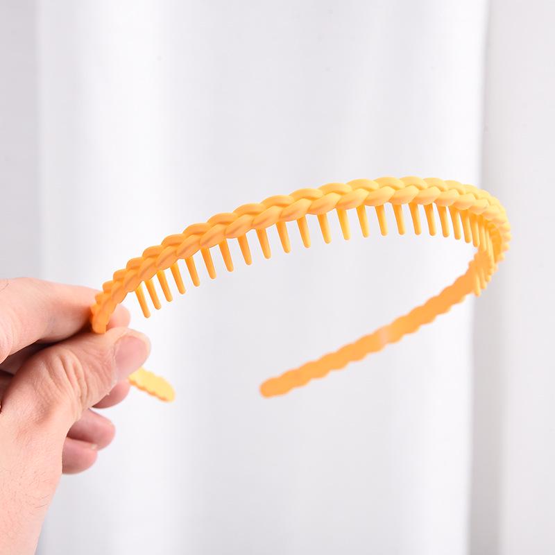 Нескользящий обруч для волос 2023 для женщин: Стильная прессованная повязка на голову с зубцами для умывания лица и создания образа знаменитой шпильки