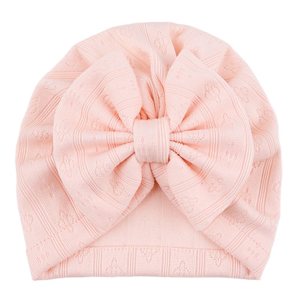 Breathable Newborn Head Wraps Knitted Soft Infant Cap Cute Baby Turban Hat Daily Wear