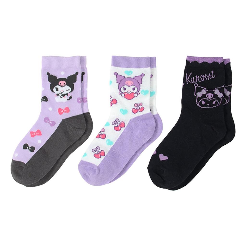 Sanrio Детские носки 689254 Набор из 3 пар, Куроми, 16-18 см,