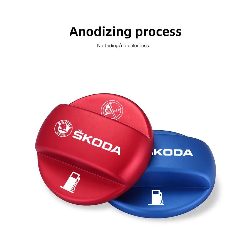 2025 New Car Fuel Filler Door Cover Fuel Tank Gas Caps Accessories For Skoda Octavia Kodiaq Enyaq iV Kamiq Scala Superb Fabia Ra