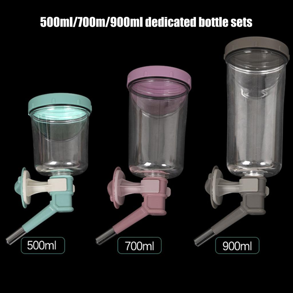 490 мл Подвесная бутылка для воды для питомца с вращающимся на 360 градусов герметичным носиком для маленьких собак, кошек, для использования в помещении, на улице, в питомнике