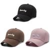 Fashionable Cotton Baseball Cap Featuring Cool Letter Embroidery For Street Style