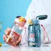 Kids Water Sippy Cup with Straw Cartoon Leakproof Water Bottles Outdoor Portable Drink Bottle Children's Lovely Cup