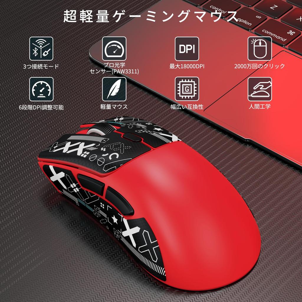 MAMBASNAKE x ATTACK SHARK R1 Игровая Беспроводная PAW3311 Высокая Высокая Низкая 18000 DPI TTC Gaming 200 Часов Непрерывной Эргономичная Совместимая Японская Мышь,