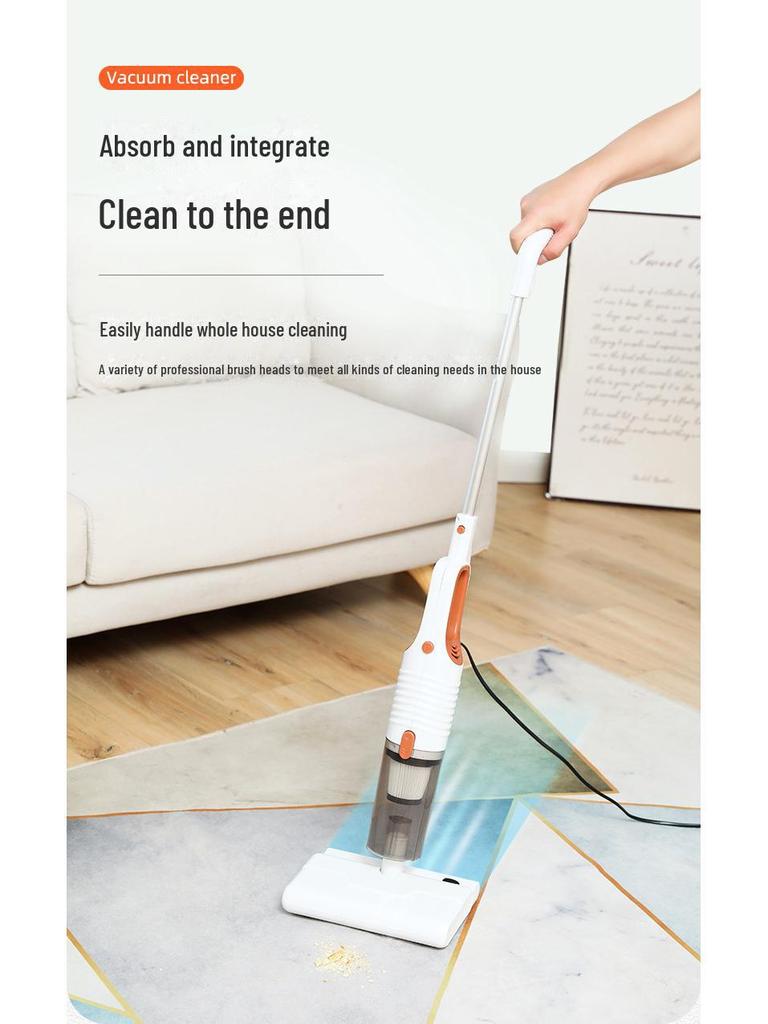 Ручной пылесос и швабра: Мощное всасывание, скребок для пола, универсальное чистящее средство