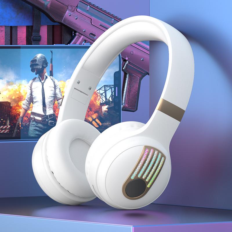 Bluetooth-ободок-наушники KE-12 со светодиодной подсветкой, HIFI Super Bass и долгим временем автономной работы