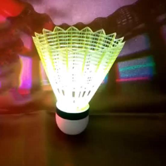 4Pcs/Set Badminton Shuttlecocks Closely Arranged Stable Flying Head Full Round High Speed LED