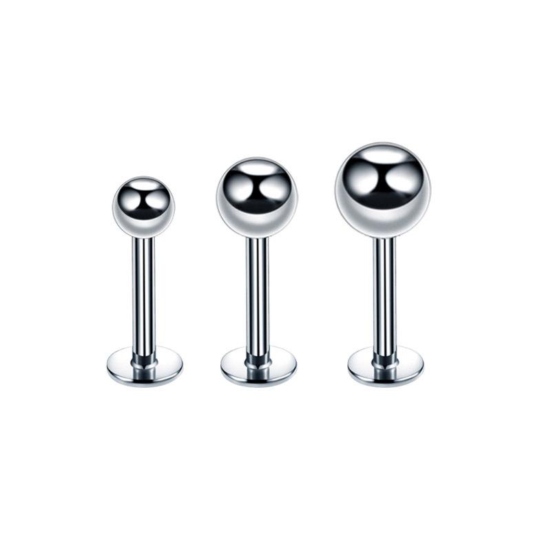 Защита окружающей среды, нержавеющая сталь 2,5/3/4/5 мм, стальной шарик для губ, ногтей, ювелирные изделия для губ