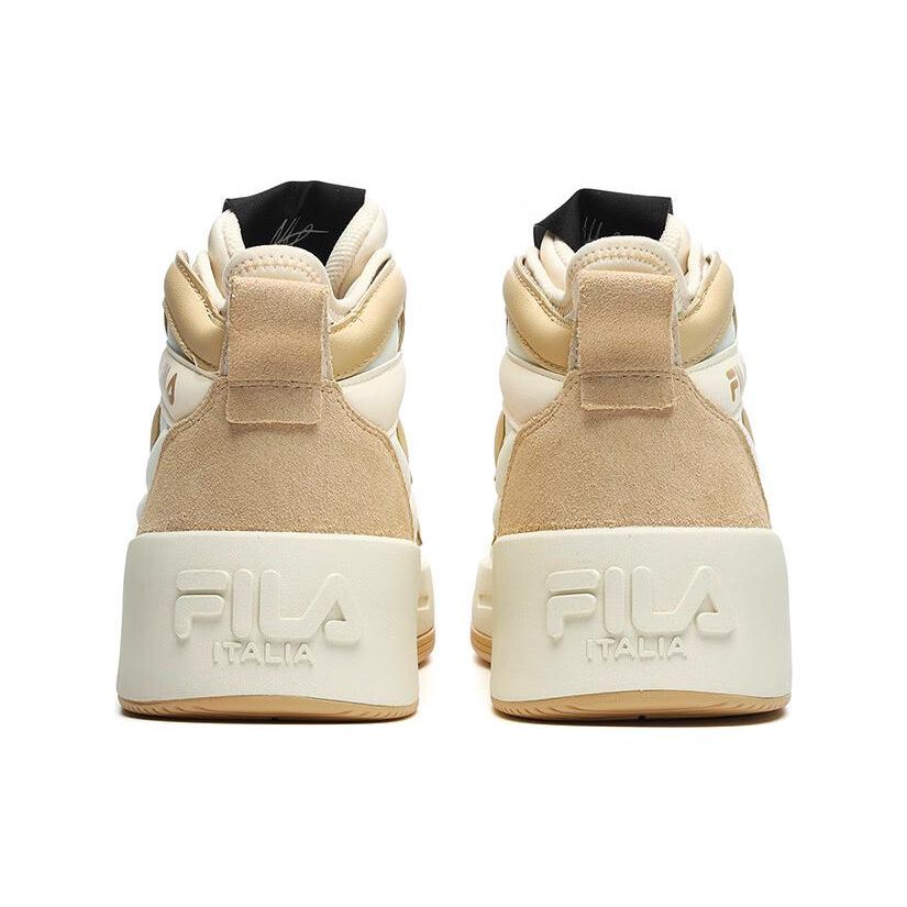 Fila Salto FX Нескользящие Амортизирующие Прочные Кроссовки Мид-топ Женские Кроссовки Бежевый F12W243601FCB