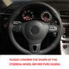Перфорированная кожа из микрофибры, автомобильный Стайлинг, чехол на руль, накладка для VW Golf Passat B5 1996-2015 Polo для Seat Leon