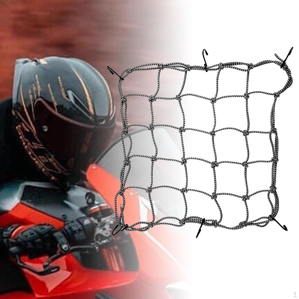 Cargo Nets for Motorcycle Heavy Duty Bungee Net Expansion Sundries Organizer Luggage Thicken Netting
