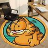 1pc Garfield Cat Office Round Area Rug, Under Office Chairs Bedroom Living Room Home Decor a1022386
