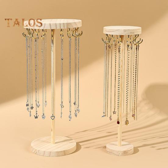 Подставка для ожерелий, органайзер для украшений с крючками, деревянная основа, органайзер для повязок на голову, подставка для девочек, ожерелий, браслетов