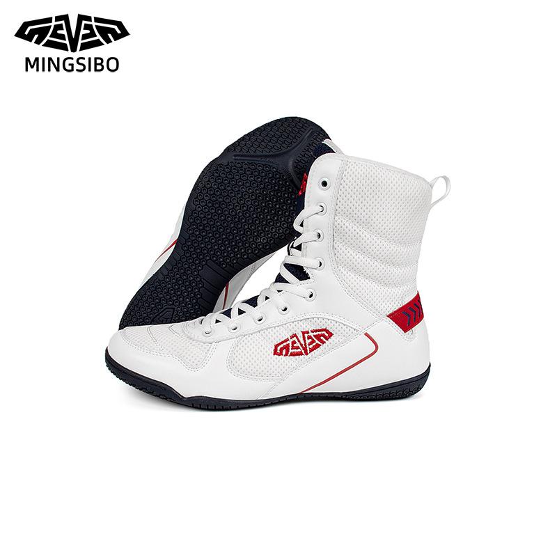 Боксерская обувь для мужчин Обувь Sanda с низким вырезом Боевая тренировочная обувь Борцовская обувь Длинные ботинки Боксерская обувь для женщин